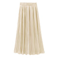 Pleated Midi Skirt, Half Skirt, Accordion Skirt