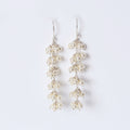 Long Pearl Bunch Earrings-0