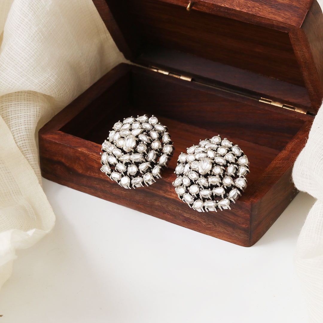 Victorian Moissanite Studs-0