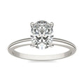 1 1/2 CTW Oval Lab Grown Diamond Solitaire Engagement Ring 14K White Gold-0