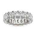 4 CTW Oval Lab Grown Diamond Couture Classic Eternity Ring 14K White Gold (G-VS)-0
