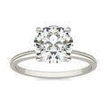 2 CTW Round Lab Grown Diamond Solitaire Engagement Ring 14K White Gold (G-VS)-0