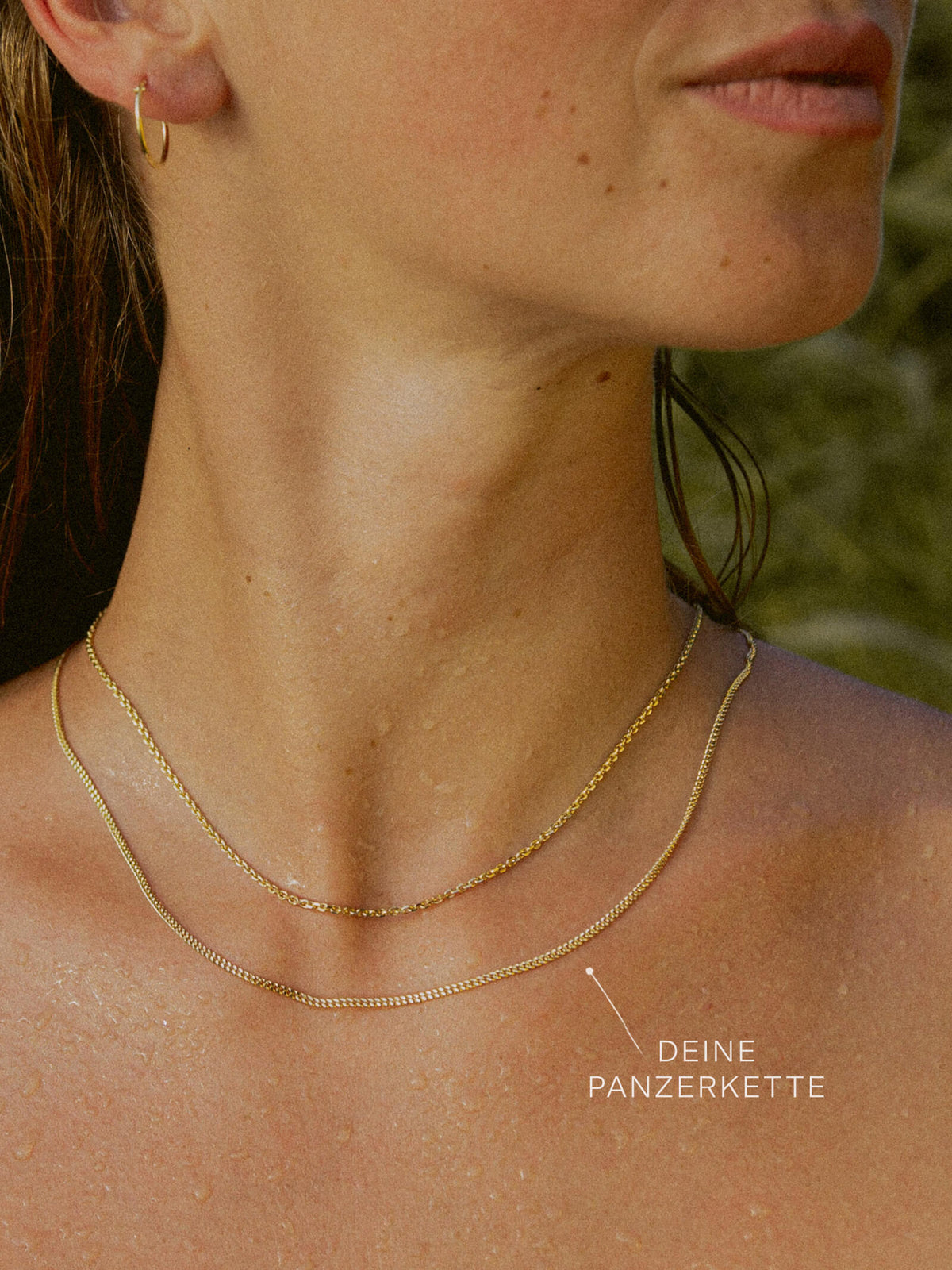 Panzerkette TIMELESS Schlicht 14k Echtgold
