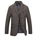 Men's Checked Blazer and Casual Suit Jacket
