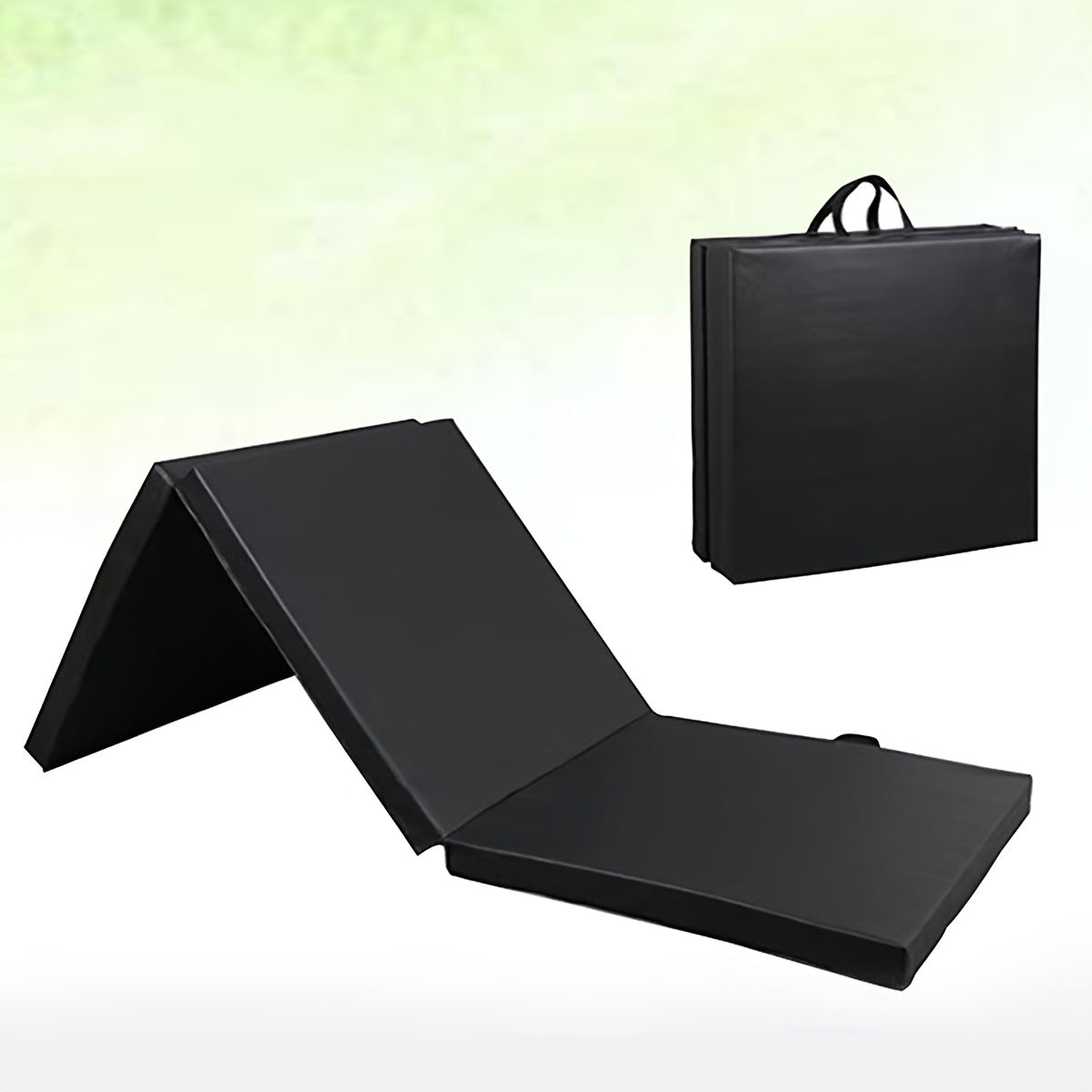 NNETM Ultra-Durable Folding Balance Mat - Anti-Tear, Sweat-Resistant(Black)-1