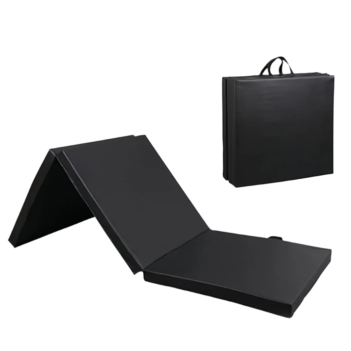 NNETM Ultra-Durable Folding Balance Mat - Anti-Tear, Sweat-Resistant(Black)-0