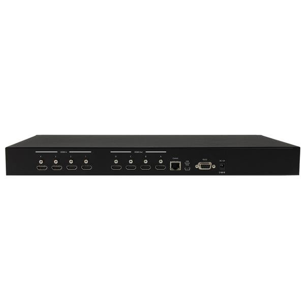 Star Tech 4x4 HDMI Matrix Switch with Picture-and-Picture Multiviewer or Video Wall