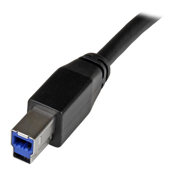 Star Tech Active USB 3.0 USB-A to USB-B Cable - M/M - 5m (15ft)