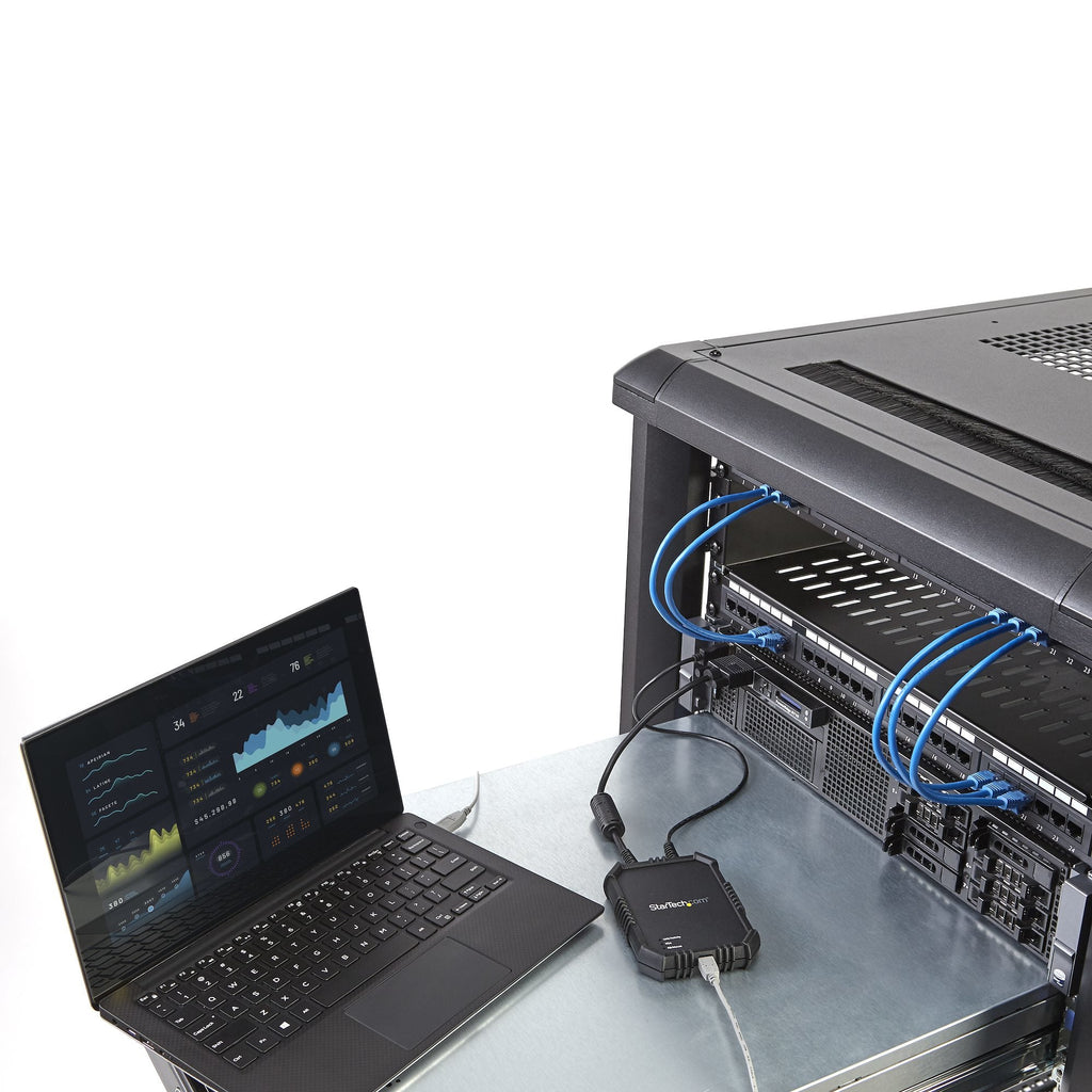 Star Tech Laptop-to-Server KVM Console with Rugged Housing