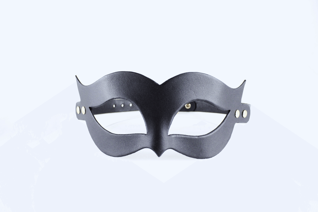 Bondage Mask – Handmade Leather Fetish Mask with Adjustable Strap-0