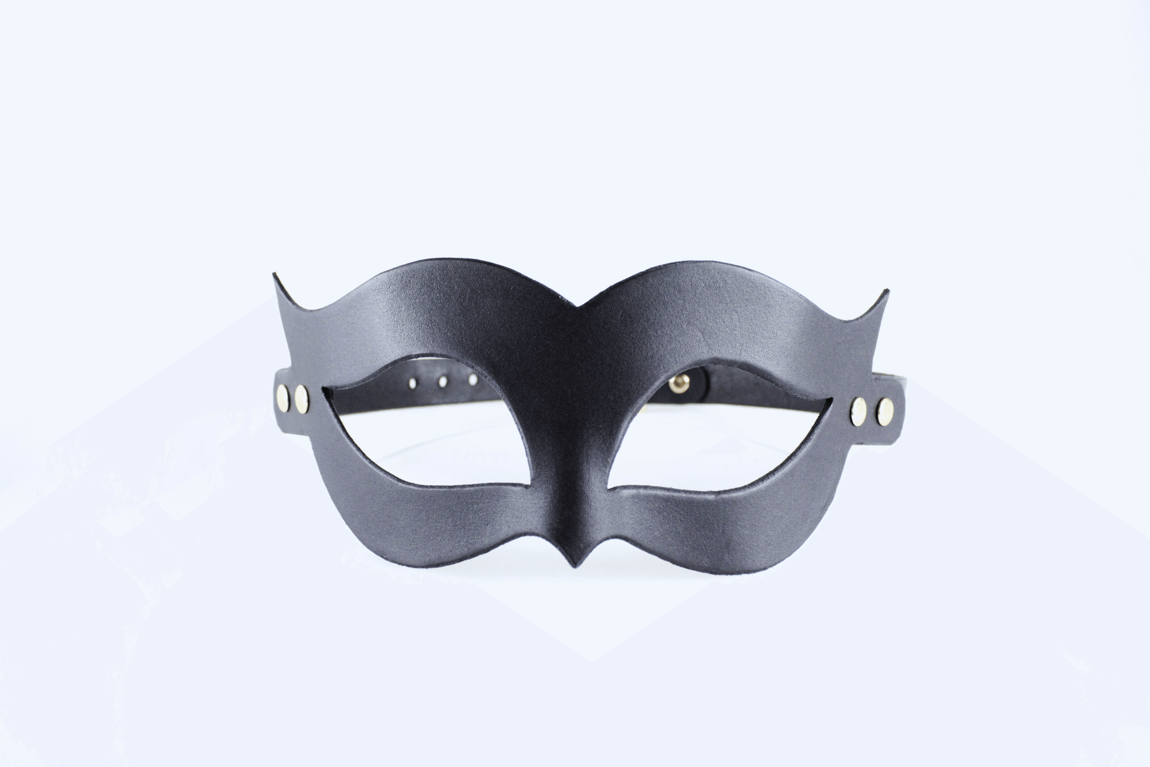 Bondage Mask – Handmade Leather Fetish Mask with Adjustable Strap-0