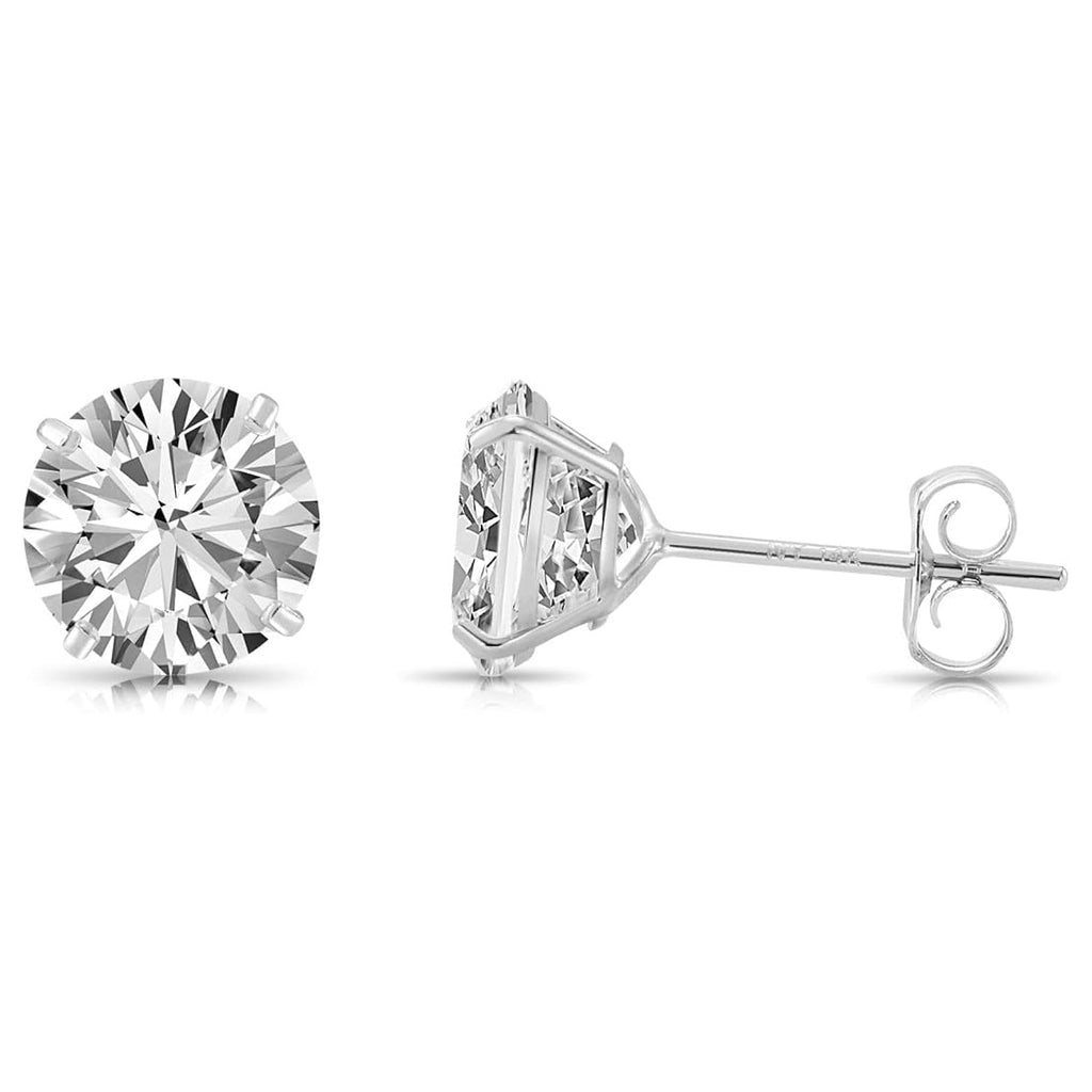 2.00 CTW AGI Certified Lab-Grown Diamond Stud Earrings in Solid 14K Gold – E Color, VS Clarity-2