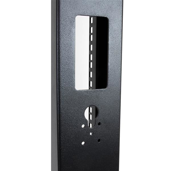 Star Tech 2-Post 42U Mobile Open Frame Server Rack, Two Post 19in Network Rack with Wheels, Rolling Open Rack for AV/Data/Media/IT Equipment, Computer Rack for Home/Office Spaces - Casters Included