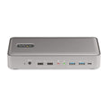 Star Tech Dual-Laptop USB-C KVM Docking Station, Dual Monitor 4K 60Hz DisplayPort Dock, 5-Port USB Hub, GbE, 90W/45W Power Delivery to Two Laptops, Windows/Mac, 2-Host KVM Dock