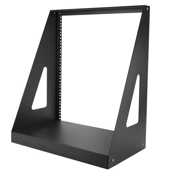 Star Tech 2-Post 12U Heavy-Duty Desktop Server Rack, Small Open Frame 19in Computer Rack, Compact Network Rack for AV / Studio / Data / IT Equipment, TAA Compliant - Free Standing Two-Post Home/Office Rack
