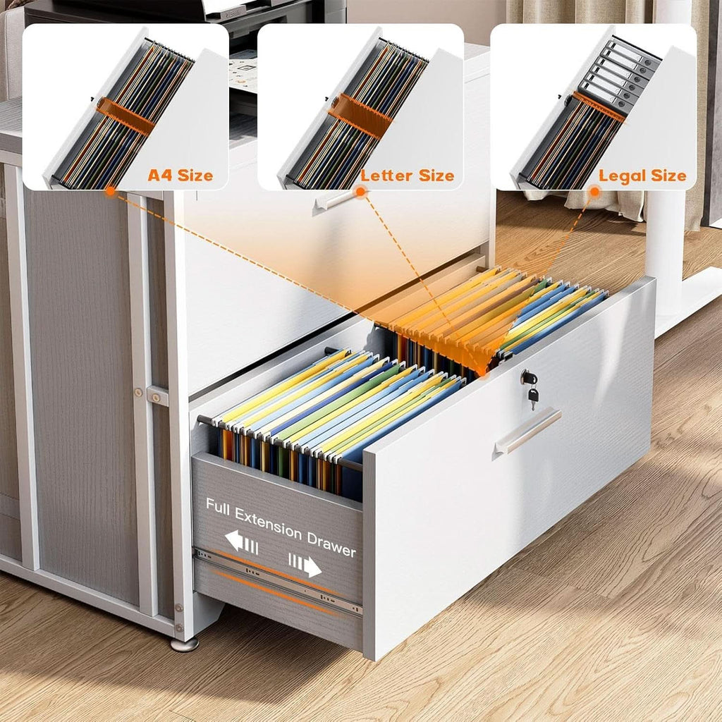 Lockable File Cabinet With Charging Station For Home Office-4