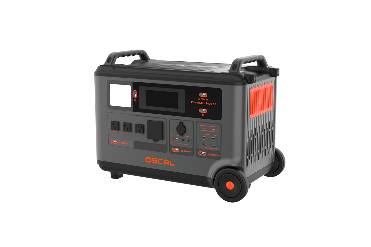 OSCAL PowerMax 3600SE Expandable Portable Power Station 3600Wh LiFePO4 Solar Generator-1