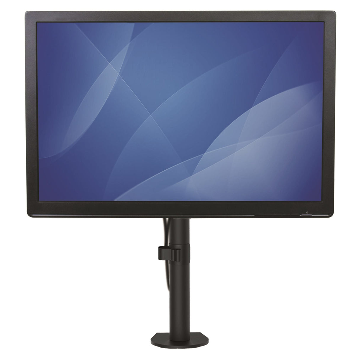 Star Tech Single Monitor Desk Mount - Single Screen Heavy Duty Pole Mount for up to 8kg VESA Compatible Displays - Ergonomic Height Adjustable Monitor Arm Mount - Desk Clamp/Grommet