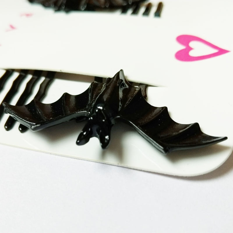Black Bat Hair Clip - Headpiece Hair Accessory