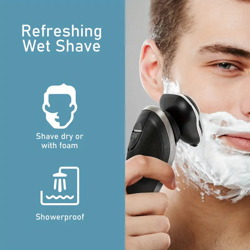 NNETM Advanced Electric Shaver for Men with Clean Charge Station-2