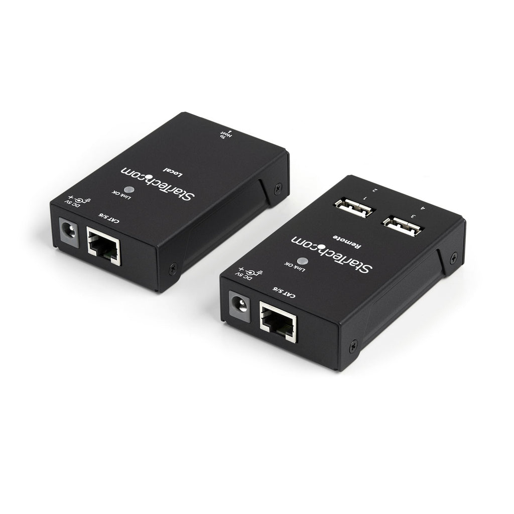 Star Tech 4-Port USB 2.0-Over-Cat5-or-Cat6 Extender - 130ft (40m)