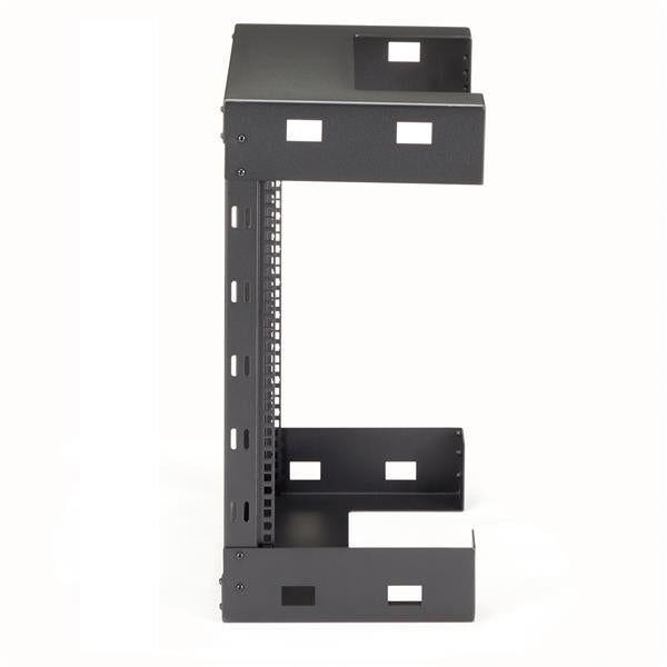 Star Tech 12U 19" Wall Mount Network Rack - 12" Deep 2 Post Open Frame Server Room Rack for Data/AV/IT/Computer Equipment/Patch Panel with Cage Nuts & Screws 200lb Capacity, Black (RK12WALLO)