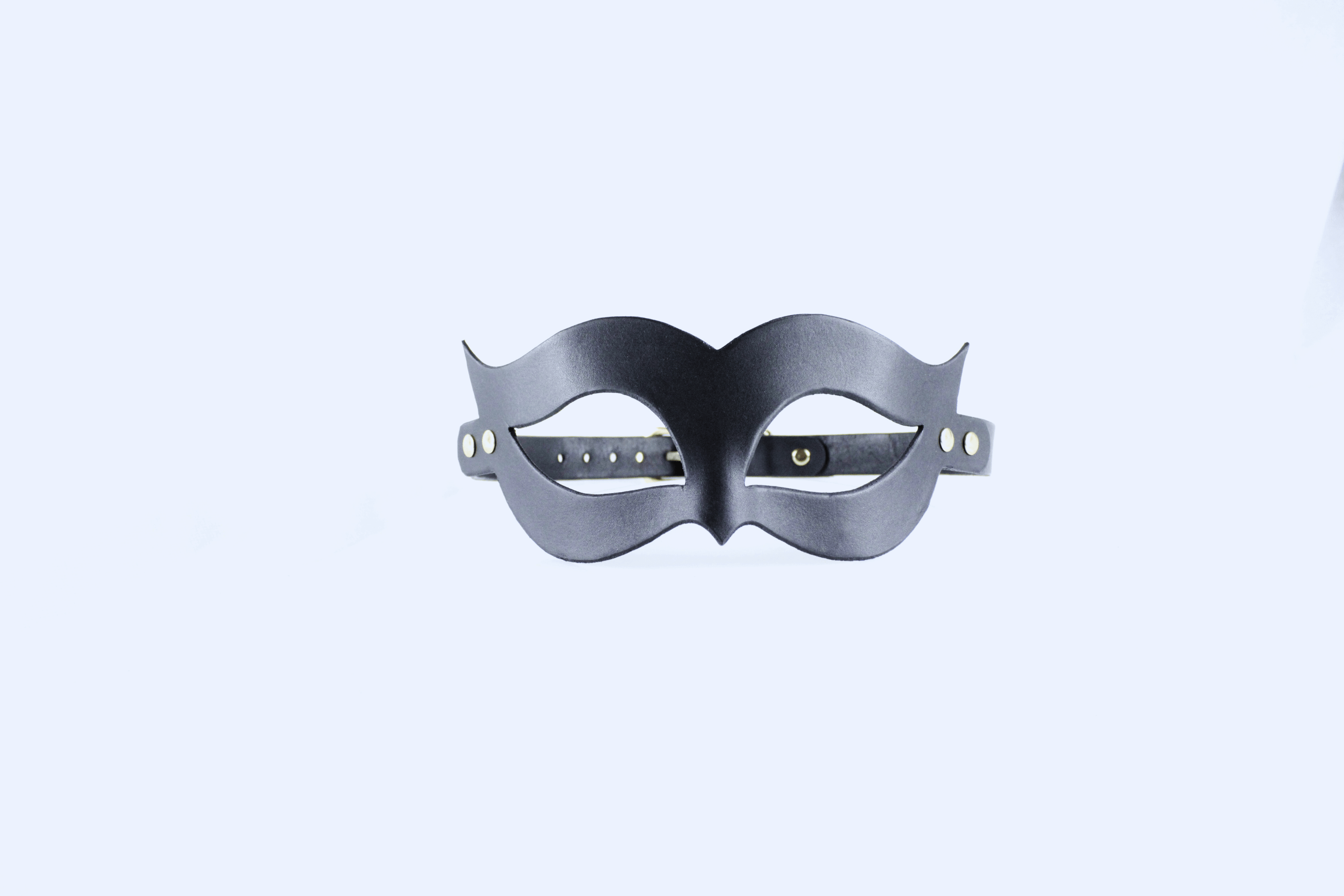 Bondage Mask – Handmade Leather Fetish Mask with Adjustable Strap-1