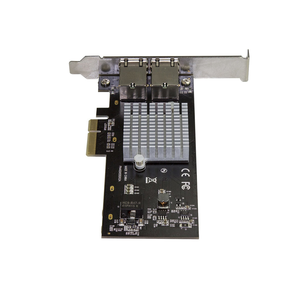 Star Tech Dual Port 10G PCIe Network Adapter Card - Intel-X550AT 10GBASE-T & NBASE-T PCI Express Network Interface Adapter 10/5/2.5/1GbE Multi Gigabit Ethernet 5 Speed NIC LAN Card