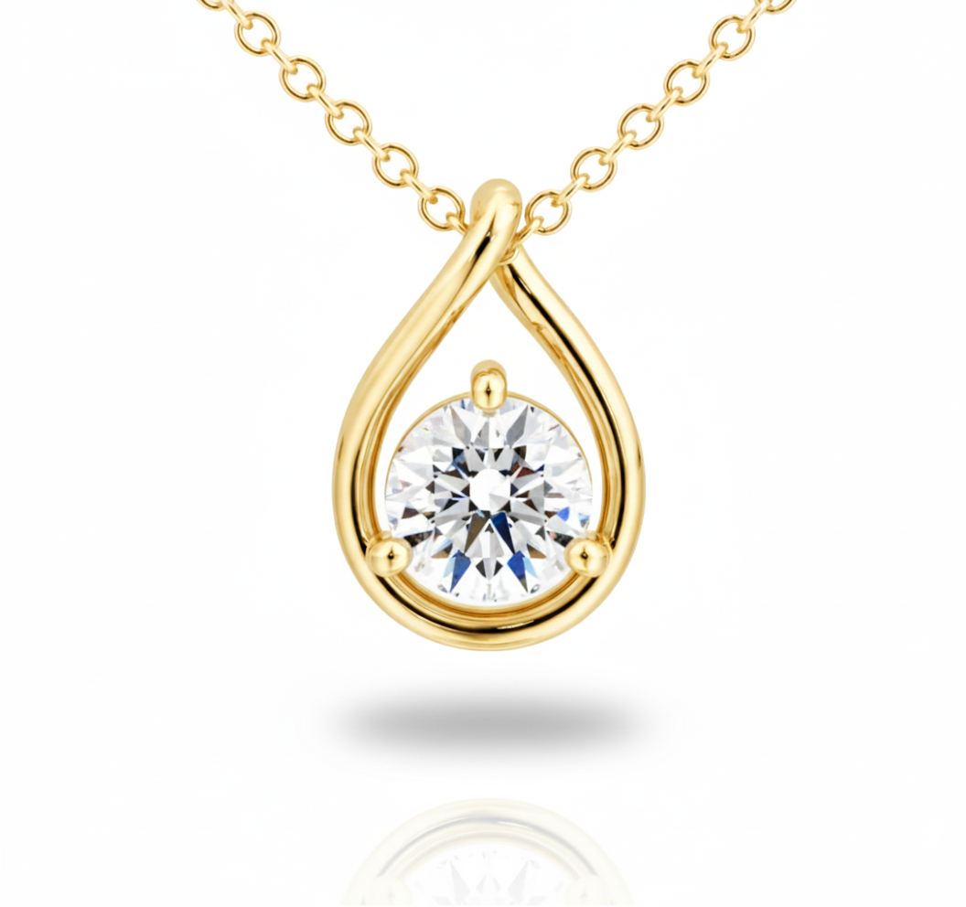 Celeste Teardrop Necklace-0