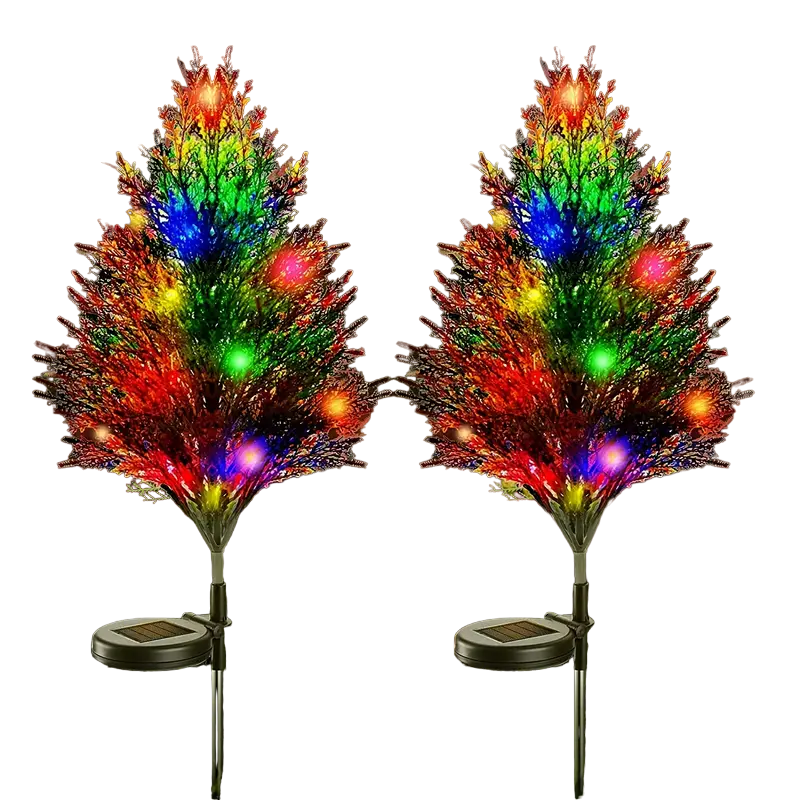 Twinkling Solar Christmas Tree Lights: A Festive Duo-0