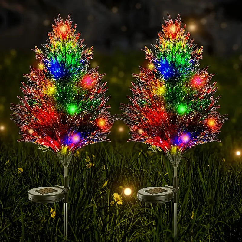 Twinkling Solar Christmas Tree Lights: A Festive Duo-3