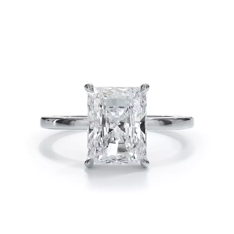 5.00 CT Lab Grown Diamond Solitaire Engagement Ring in 14K White Gold – G Color VS Clarity, IGI Certified-1