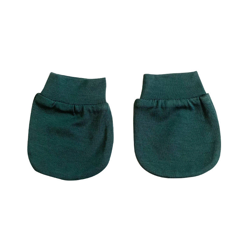 Bamboo Fiber Baby Clothes and Gloves Set