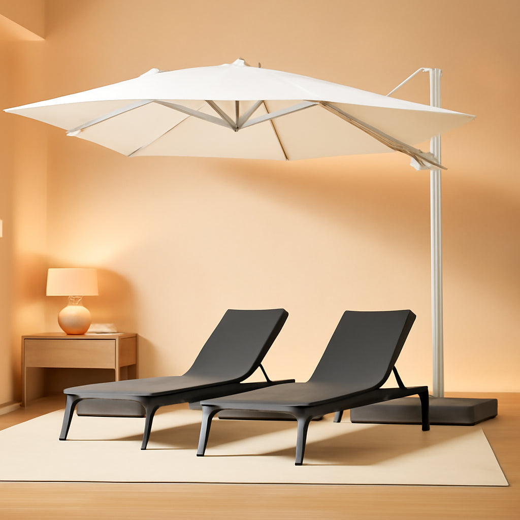 10-Foot Cantilever Patio Umbrella With UV-Resistant Fabric-0