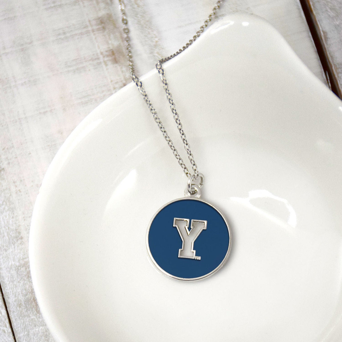BYU Y Cutout Necklace-0