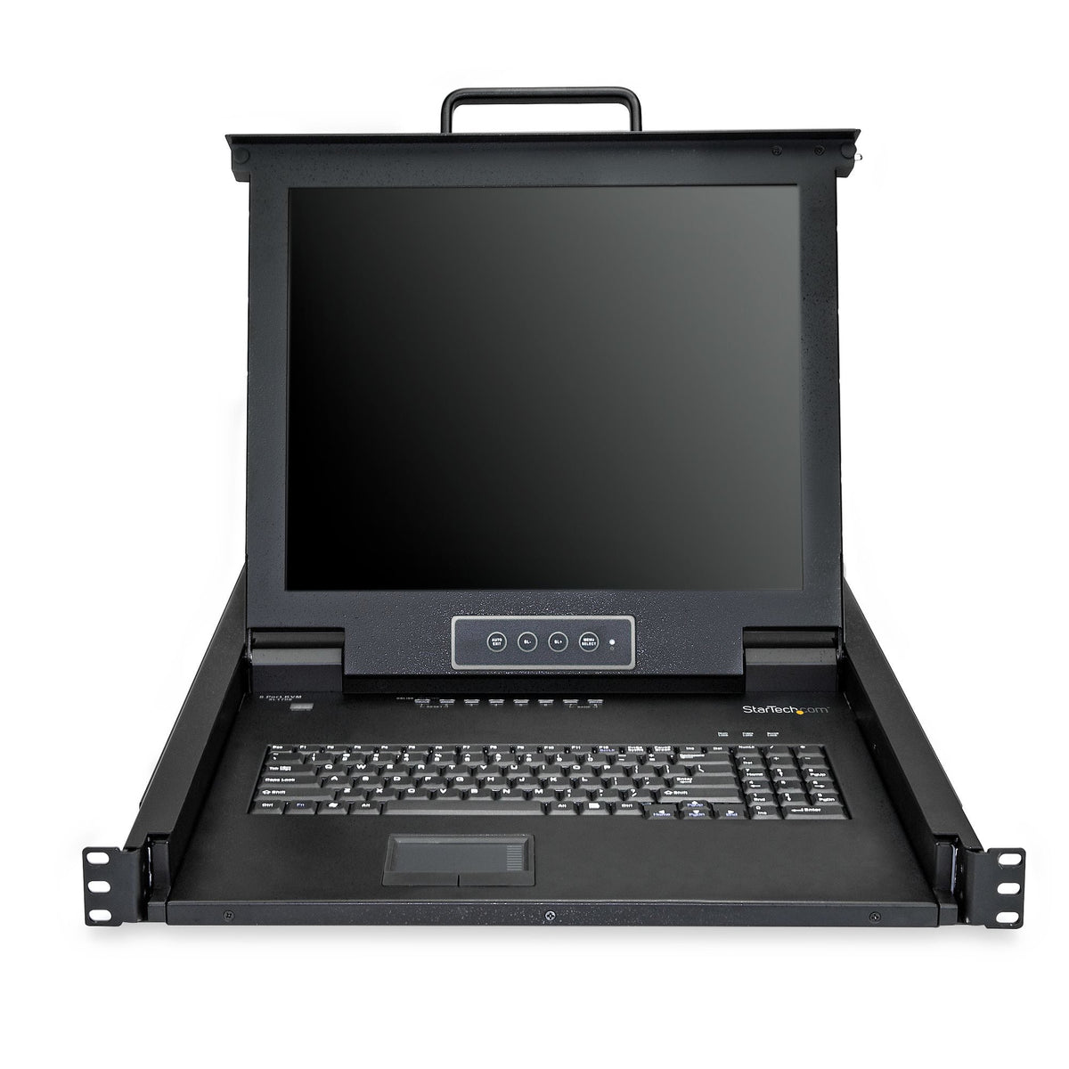 Star Tech 8 Port Rackmount KVM Console w/ 6ft Cables - Integrated KVM Switch w/ 17" LCD Monitor - Fully Featured 1U LCD KVM Drawer- OSD KVM - Durable 50,000 MTBF - USB + VGA Support