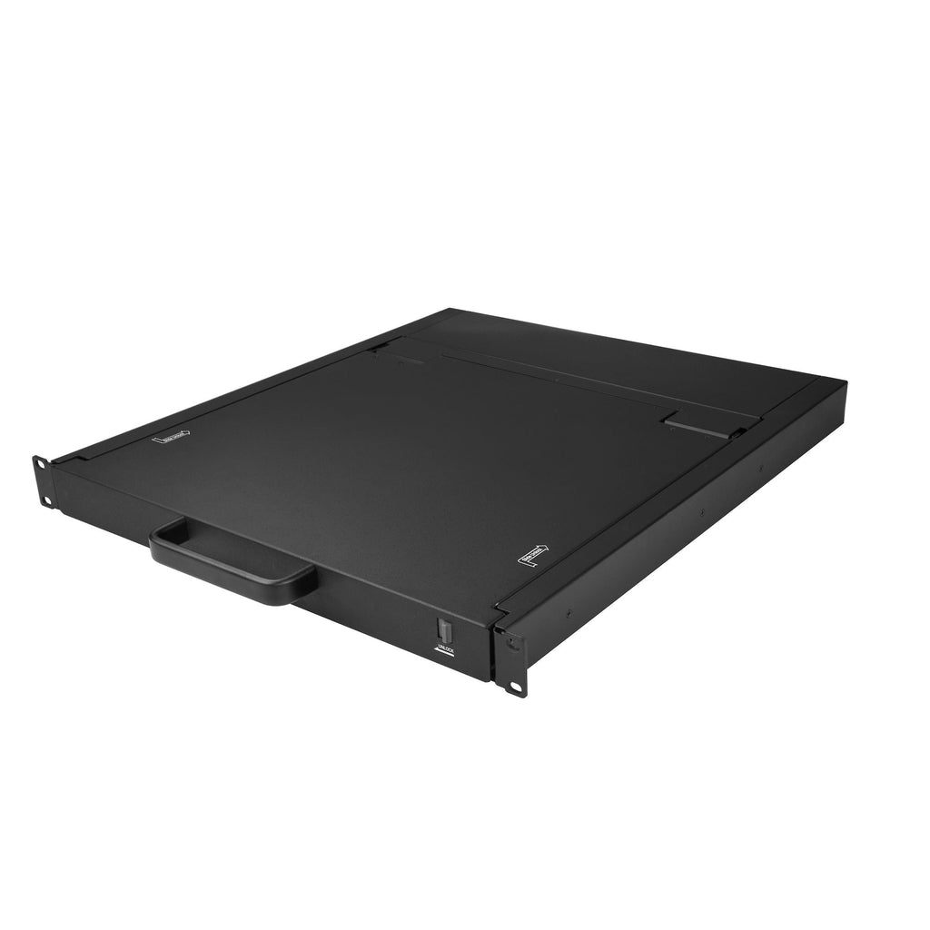 Star Tech Rackmount KVM Console - Single Port VGA KVM with 19" LCD Monitor for Server Rack - Fully Featured Universal 1U LCD KVM Drawer w/Cables & Hardware - USB Support - 50,000 MTBF
