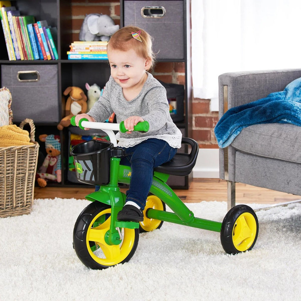 NNEDPE John Deere Green Steel Tricycle Ride On Toy 46790-4