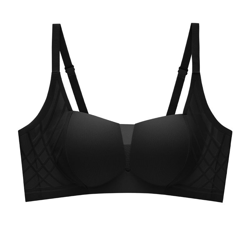3D Velvet Thin Jelly Bra with Soft Support for Women