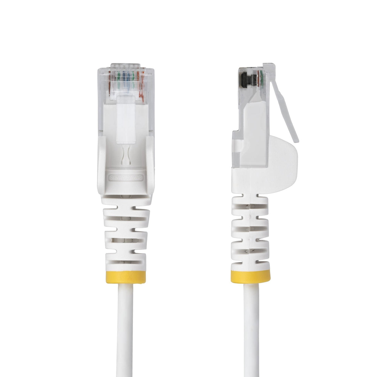 Star Tech 1.5m White Slim CAT6 Ethernet Cable, Snagless, 100W PoE, UTP, LSZH, 28AWG Pure Bare Copper Wire, Slim RJ45 Network Patch Cord w/Strain Reliefs, Individually Tested