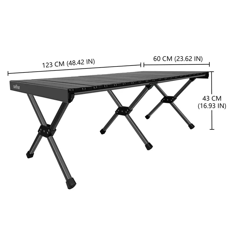 NNETM Portable Aluminum Folding Table with Carrying Bag-1