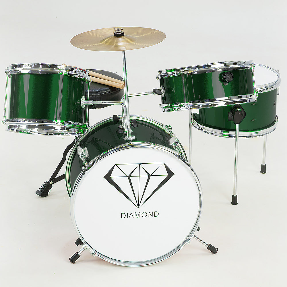 NNEDPE Children's 4pc Drumkit - Green-4