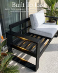 Aluminum Outdoor Conversation Furniture Fire Pit Table