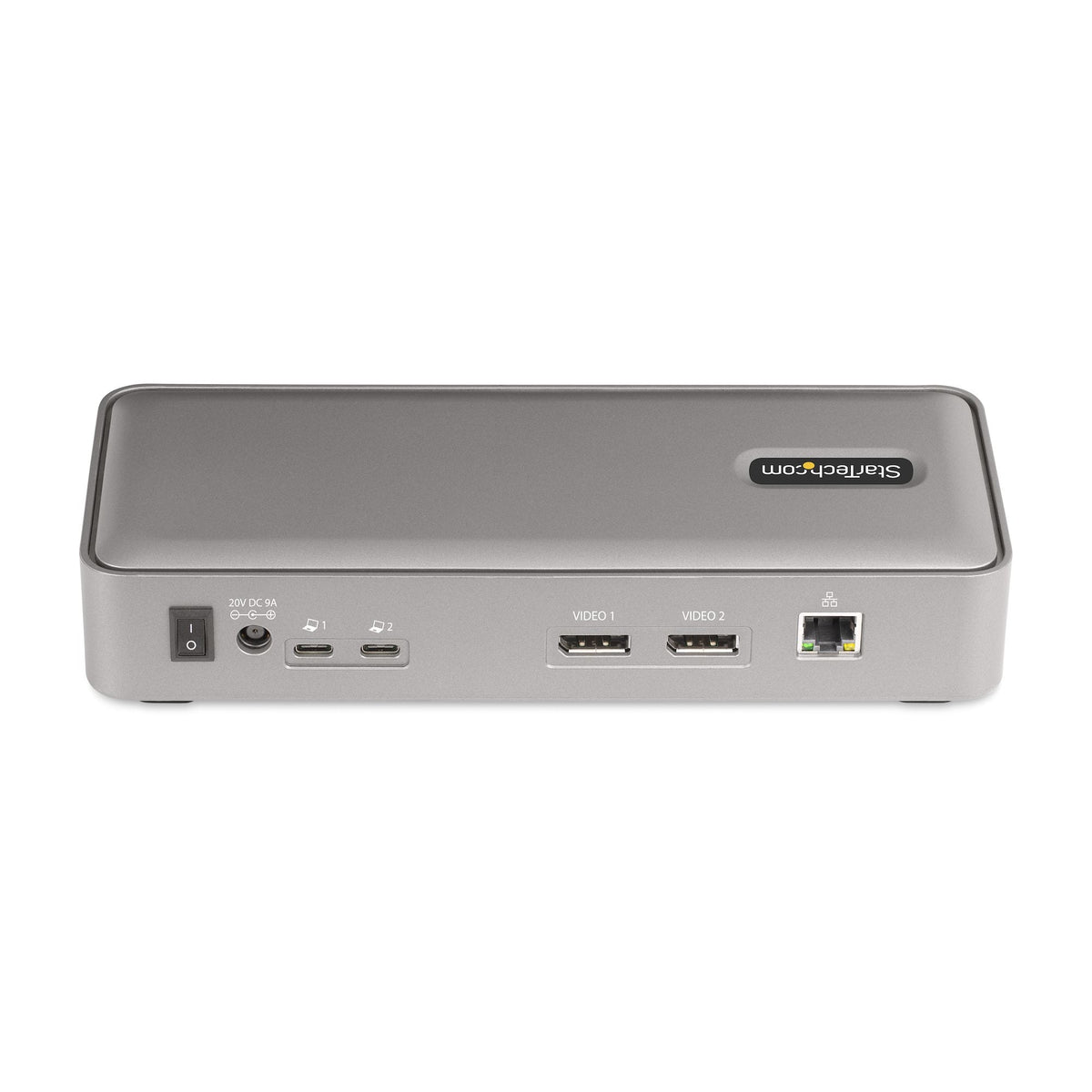 Star Tech Dual-Laptop USB-C KVM Docking Station, Dual Monitor 4K 60Hz DisplayPort Dock, 5-Port USB Hub, GbE, 90W/45W Power Delivery to Two Laptops, Windows/Mac, 2-Host KVM Dock