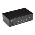 Star Tech 4 Port HDMI KVM Switch - 4K 30Hz - Dual Display