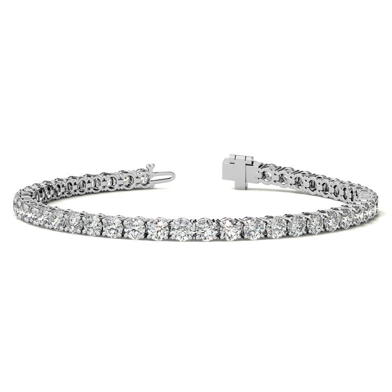 6.5 CTW Lab Grown Diamond (G/VS) Tennis Bracelet in Choice of 14k White or Yellow Gold - AGI Certified-0