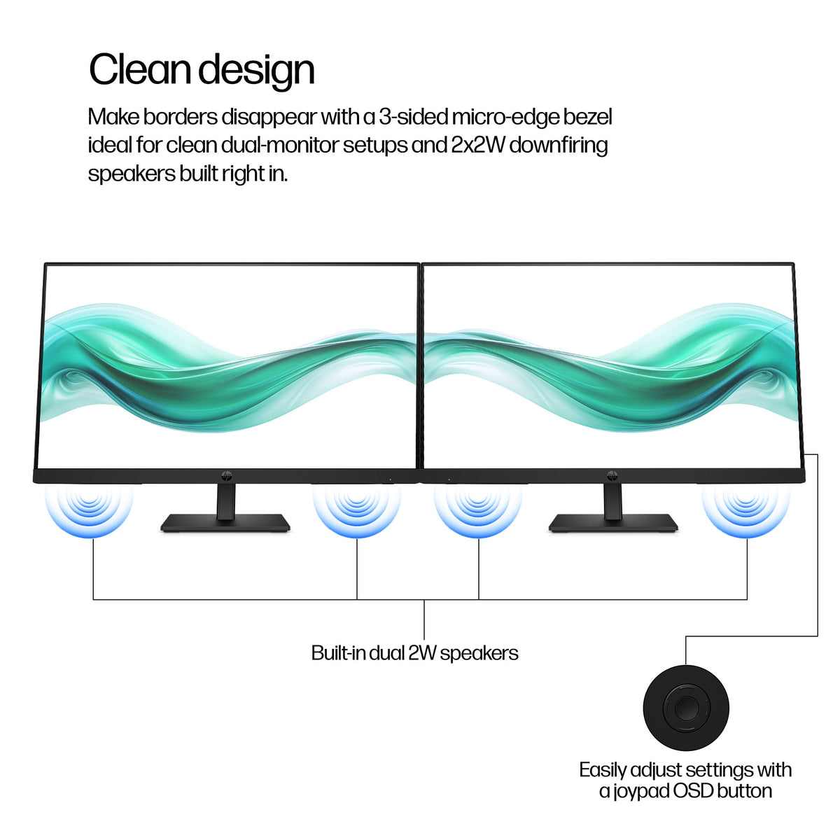 HP Series 3 Pro 23.8 inch FHD Monitor - 324ph