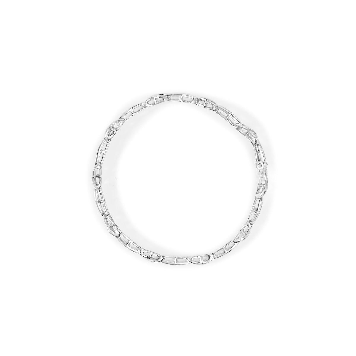 14K White Gold 1.0 Cttw Invisible-Set Princess Diamond Tennis Bracelet (H-I Color, SI1-SI2 Clarity) - 7"-3