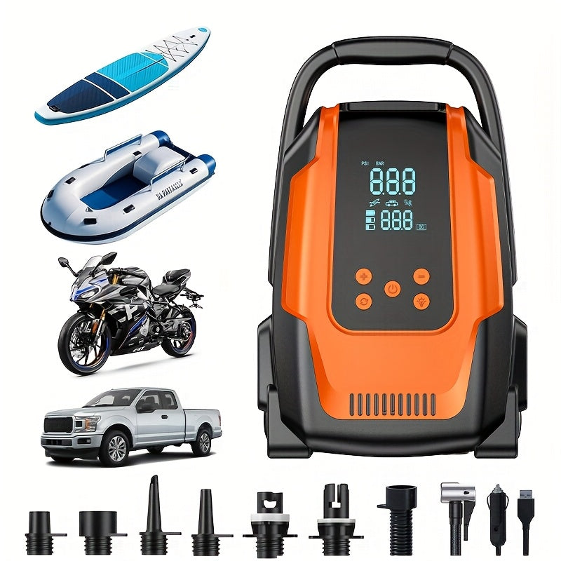 NNETM Multifunctional Inflatable Pump with LED Display-0