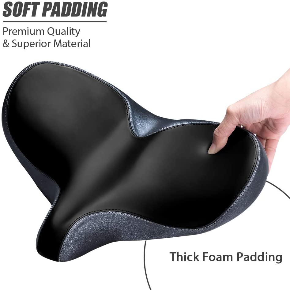 YS 3, YLG Oversized Comfort Bike Saddle Memory Foam, Waterproof, 13.5"W For Outdoor Bike-2